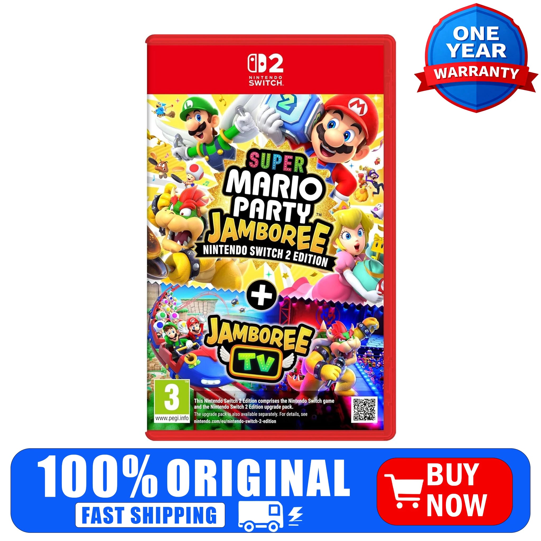 Super Mario Party Jamboree + Jamboree TV (Nintendo Switch 2 Edition)-Hong Kong Version