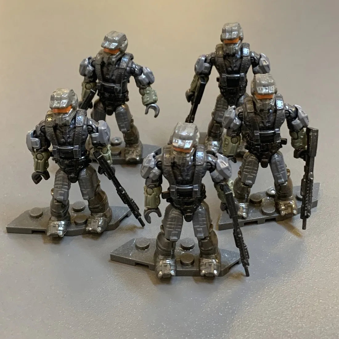Mega Bloks Construx UNSC Marine Infinite Series Recon Getaway Elite Mercenary Spartan  Brute Troopers Micro Figures Toys