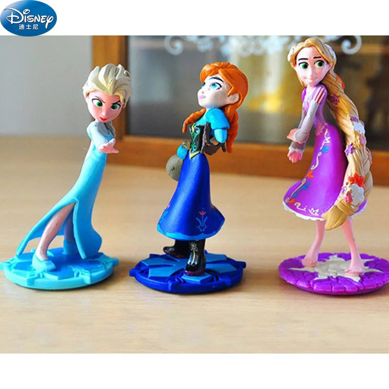 Disney girls Frozen Elsa   Action Princess doll girl Anna Toy Figures birthday present gift