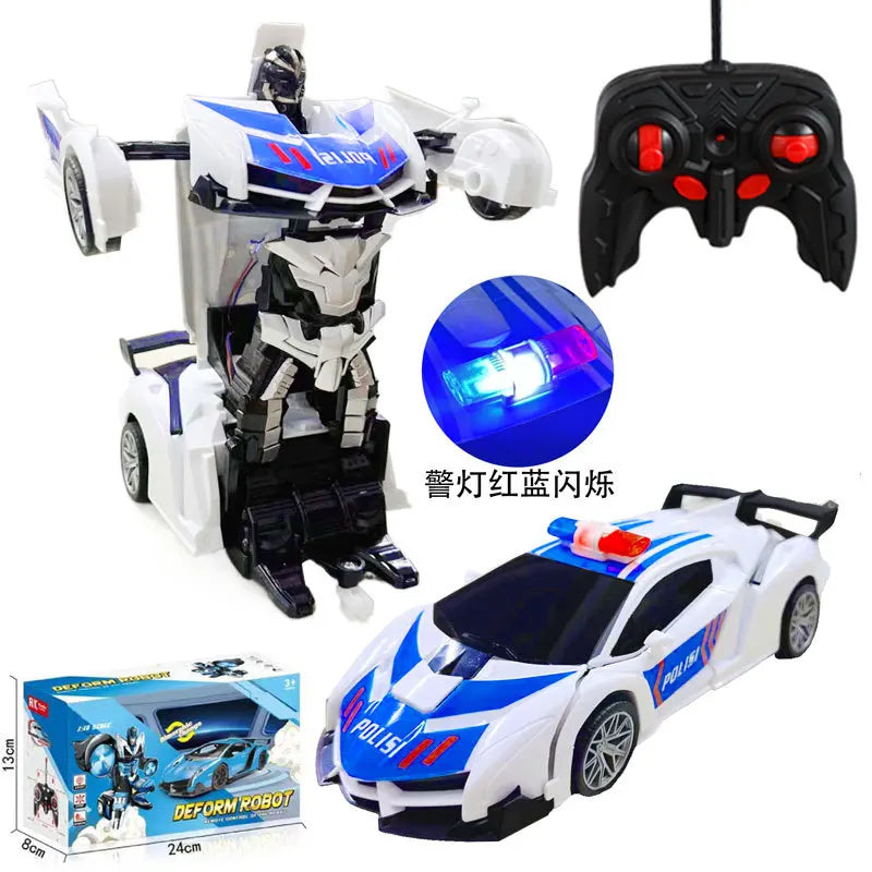 Rechargeable Toy Car Remote Deformation Feature Car Robot Model Perfect Deformation RC Car Children Racing Car Model