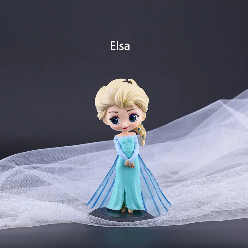 15cm Disney Frozen Anna Elsa Princess Doll Action Figure Anime Mini Collection Figurine Toy Model For Children Gift