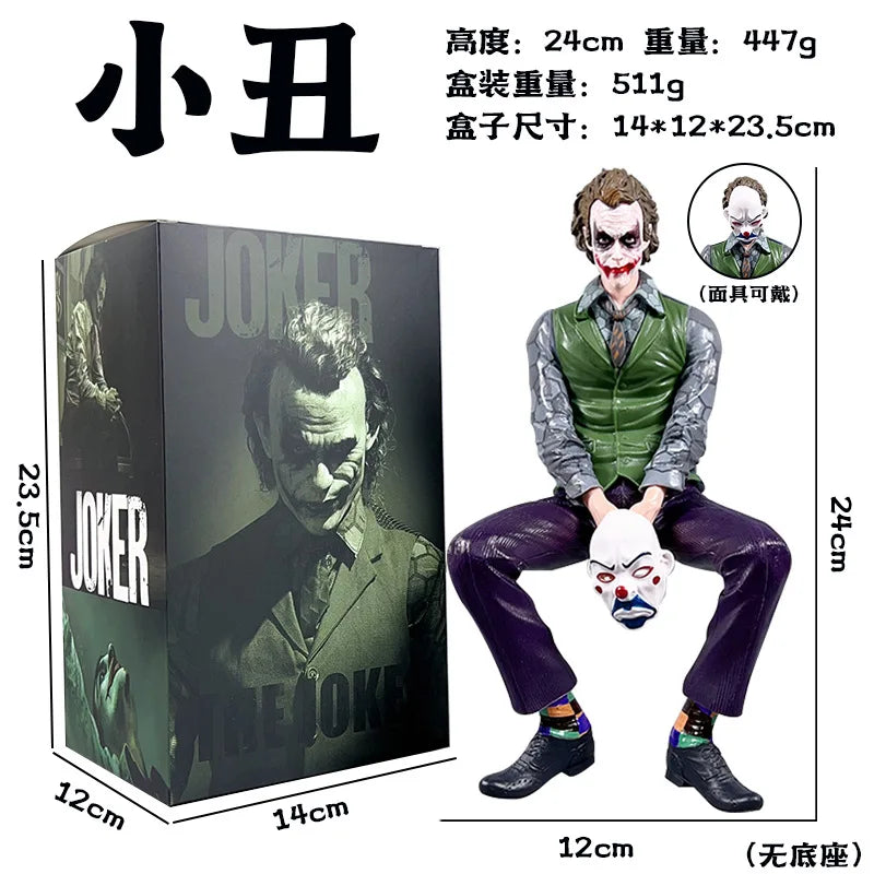 Hot-selling Joker Heath Ledger-inspired Collectible Trendy Car Exterior Decoration Ornament Cartoon Vehicle Accessory Wholesale