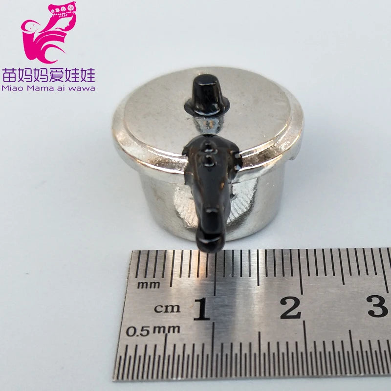 1/6 BJD Doll Ob11 Accessories Kitchenware Mini Wok Pans Pots Doll Furniture Mini Scene Decoration for Barbie Licca Blythe Doll