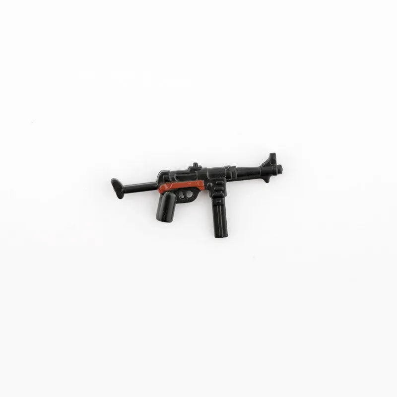 5/10 WW2 Soldier Weapons Building Block Two-color Printing Machine Rifle Submachine Sniper Guns Military Accessories Bricks C238
