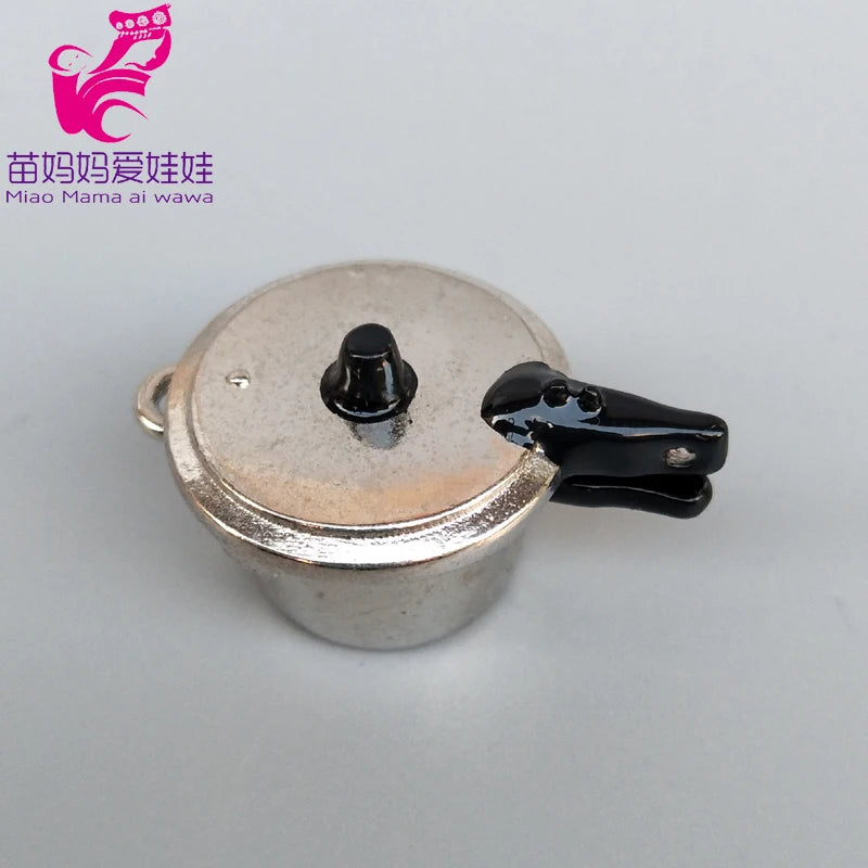 1/6 BJD Doll Ob11 Accessories Kitchenware Mini Wok Pans Pots Doll Furniture Mini Scene Decoration for Barbie Licca Blythe Doll