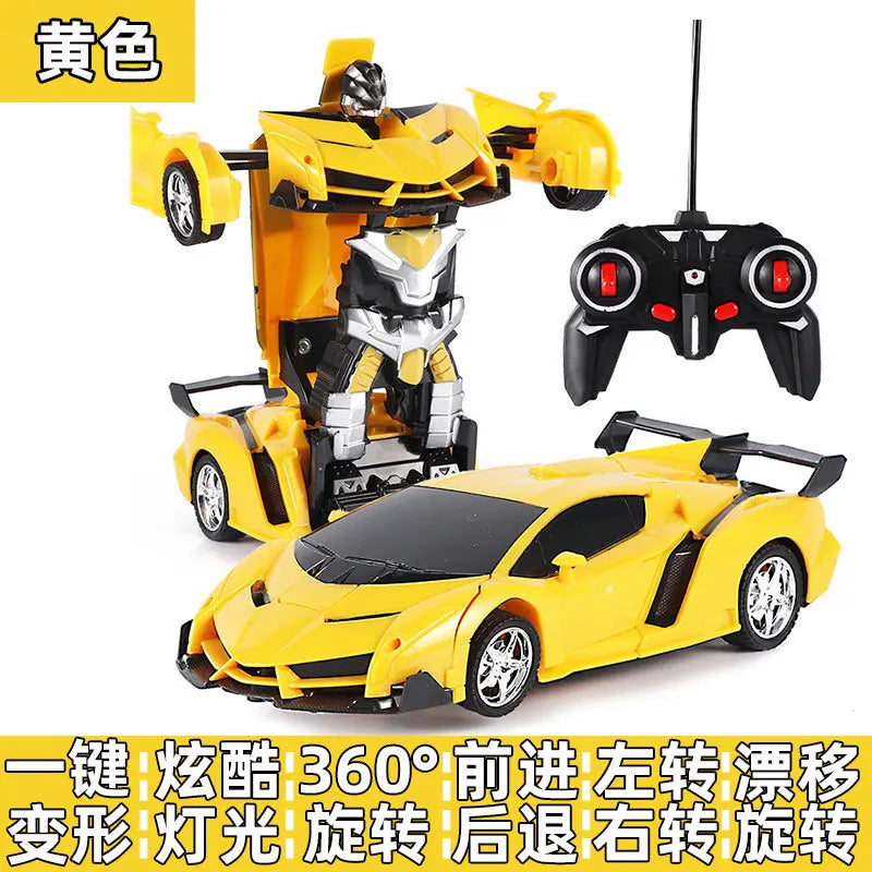 Rechargeable Toy Car Remote Deformation Feature Car Robot Model Perfect Deformation RC Car Children Racing Car Model