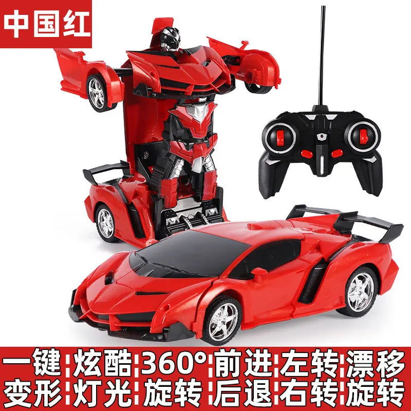 Rechargeable Toy Car Remote Deformation Feature Car Robot Model Perfect Deformation RC Car Children Racing Car Model