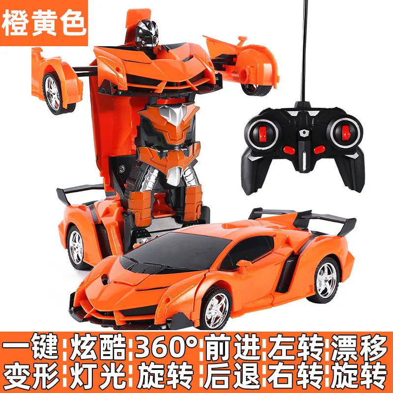 Rechargeable Toy Car Remote Deformation Feature Car Robot Model Perfect Deformation RC Car Children Racing Car Model