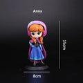 15cm Disney Frozen Anna Elsa Princess Doll Action Figure Anime Mini Collection Figurine Toy Model For Children Gift