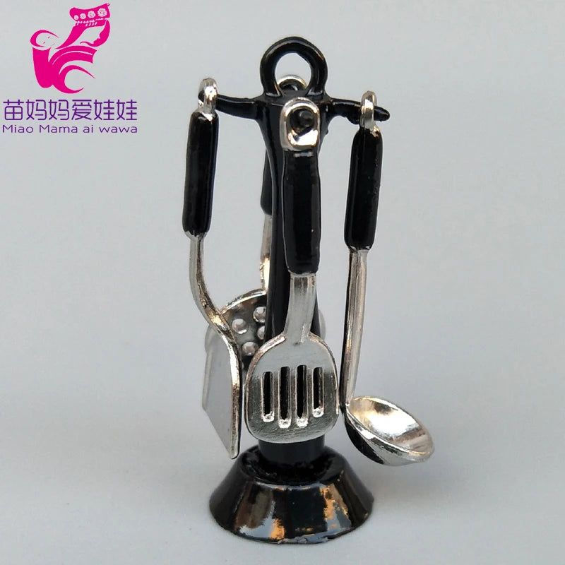 1/6 BJD Doll Ob11 Accessories Kitchenware Mini Wok Pans Pots Doll Furniture Mini Scene Decoration for Barbie Licca Blythe Doll