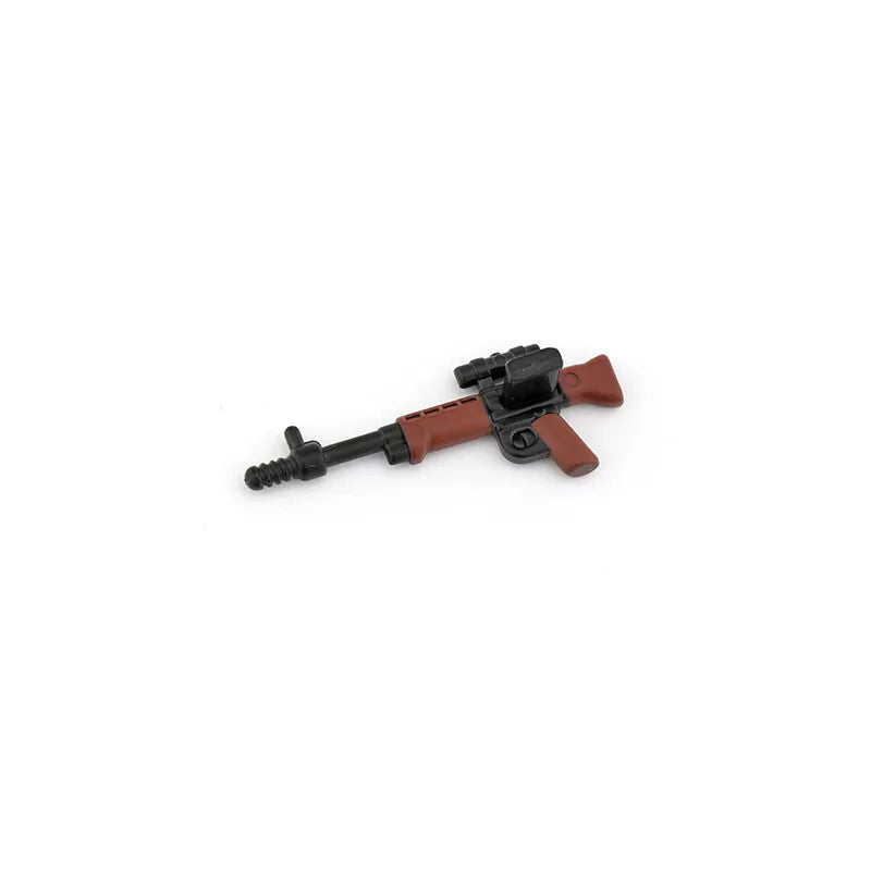 5/10 WW2 Soldier Weapons Building Block Two-color Printing Machine Rifle Submachine Sniper Guns Military Accessories Bricks C238