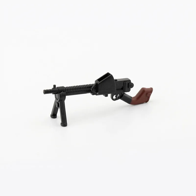 5/10 WW2 Soldier Weapons Building Block Two-color Printing Machine Rifle Submachine Sniper Guns Military Accessories Bricks C238