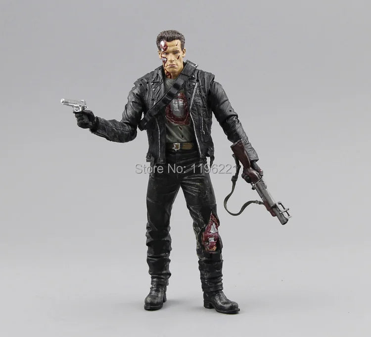 (NO box)NECA The Terminator 2 Action Figure T800 Cyberdyne Showdown PVC Figure Toy 7"18cm MVFG132