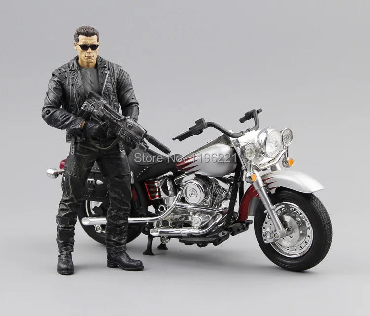 (NO box)NECA The Terminator 2 Action Figure T800 Cyberdyne Showdown PVC Figure Toy 7"18cm MVFG132