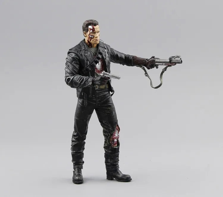 (NO box)NECA The Terminator 2 Action Figure T800 Cyberdyne Showdown PVC Figure Toy 7"18cm MVFG132