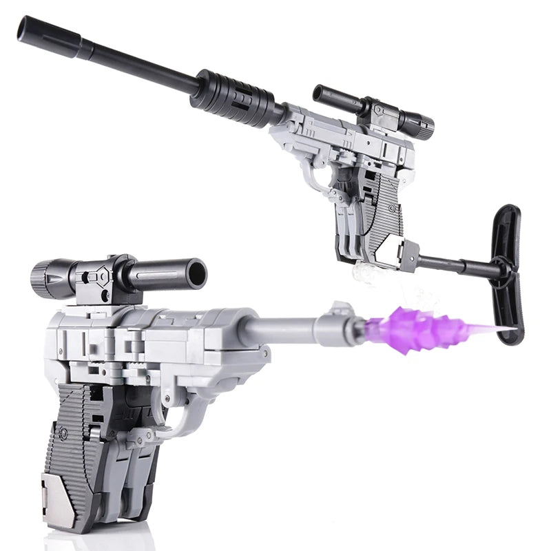 Transformation Galvatron Megatroon Gun Model G1 Mini Pocket Warrior Action Figure Robot Model Deformed Collection Toys Kids Gift