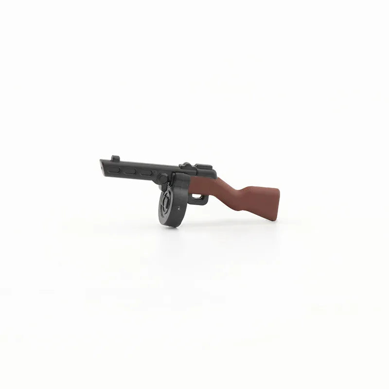 5/10 WW2 Soldier Weapons Building Block Two-color Printing Machine Rifle Submachine Sniper Guns Military Accessories Bricks C238