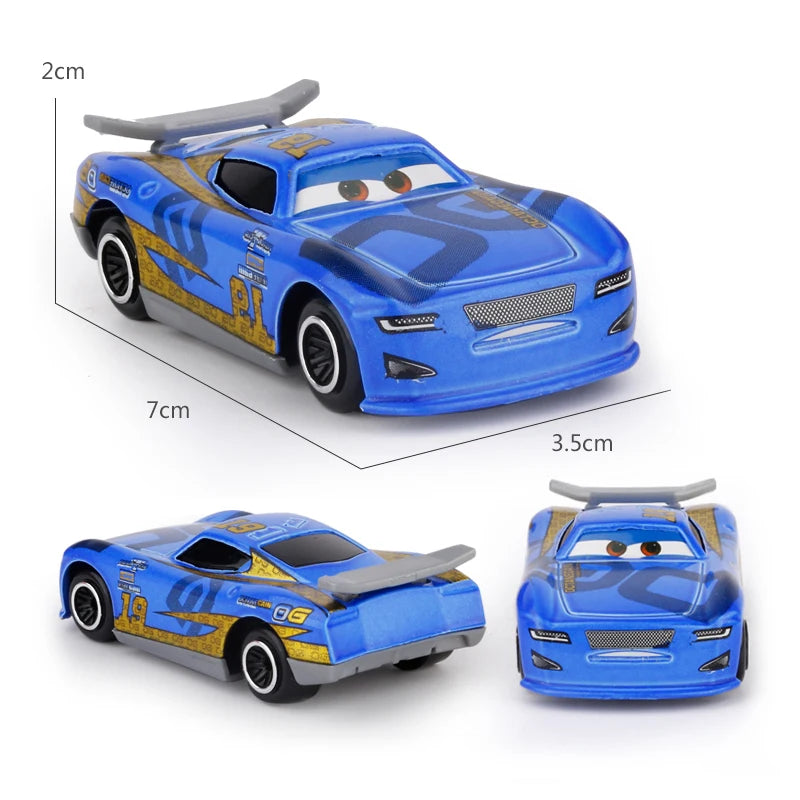 7PCS/Set Disney Pixar Car 3 Lightning m/c/Queen Jackson Storm Mack Truck 1:55 Diecast Metal Car Model Toy Boy Christmas Gift