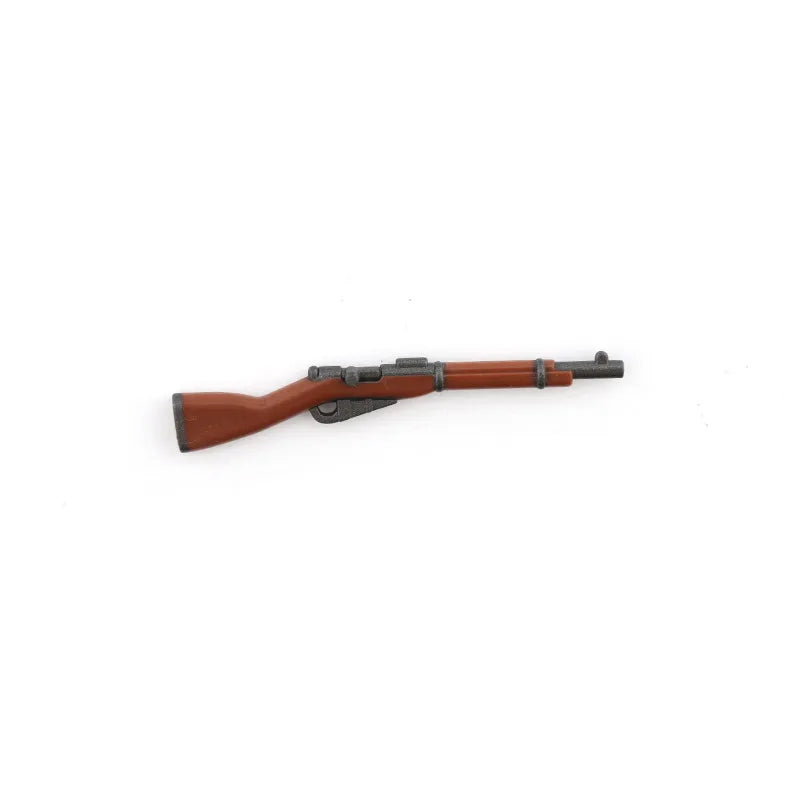 5/10 WW2 Soldier Weapons Building Block Two-color Printing Machine Rifle Submachine Sniper Guns Military Accessories Bricks C238
