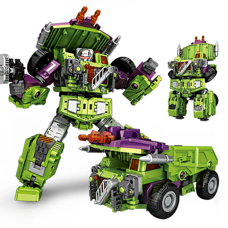 NBK Transformation Robot KO Version G1 Devastator Action Figure Excavator Rescue Scraper Hook Suit Collection Car Model Kid Toys