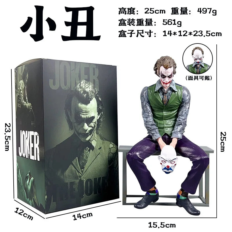 Hot-selling Joker Heath Ledger-inspired Collectible Trendy Car Exterior Decoration Ornament Cartoon Vehicle Accessory Wholesale
