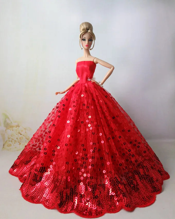 clothes for barbie doll accessories for 30cm doll dress clothing wedding dress Princess clothes set shirt dream house