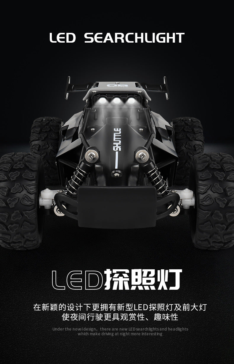 RC Car 1:16 2WD with LED Light 2.4G 20KM/H High Speed Off-Road Climbing Remote Control Car Toy Gifts for Boys Girls Kids