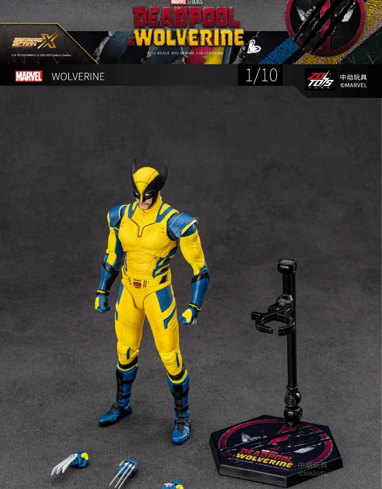 ZD Toys Deadpool & Wolverine Action figures Deadpool Boxed Wolverine Collection Adult Action Figures Kids Toy