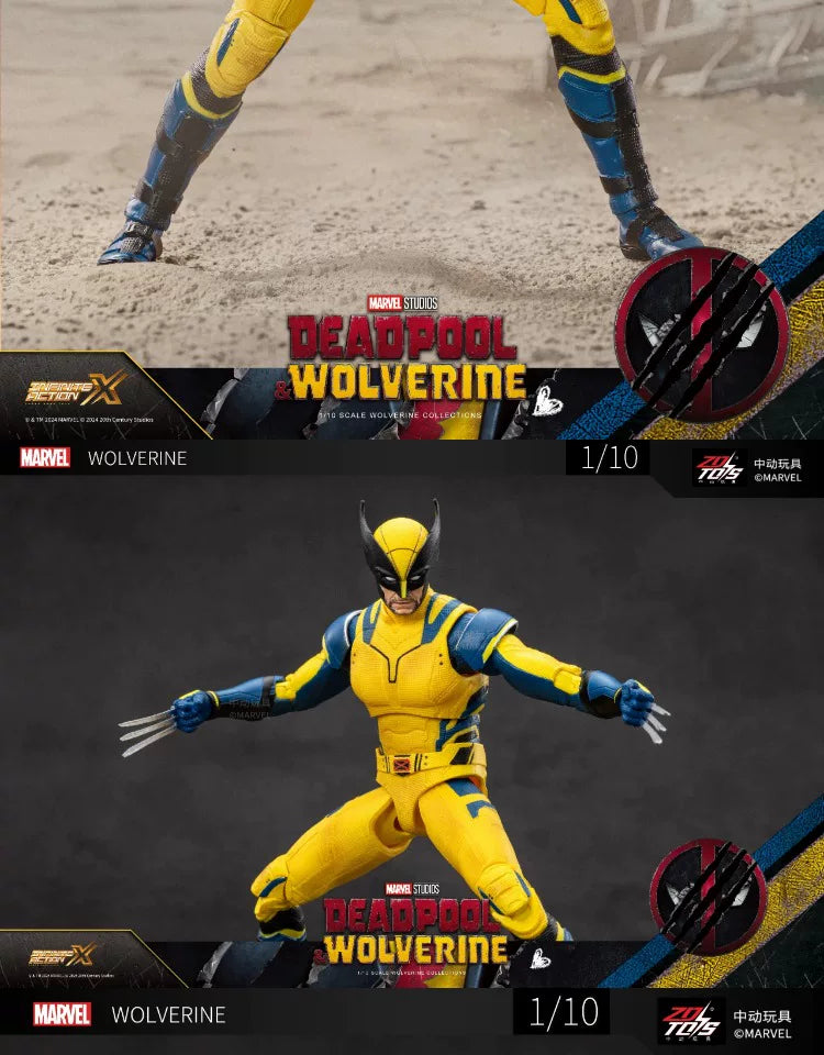 ZD Toys Deadpool & Wolverine Action figures Deadpool Boxed Wolverine Collection Adult Action Figures Kids Toy