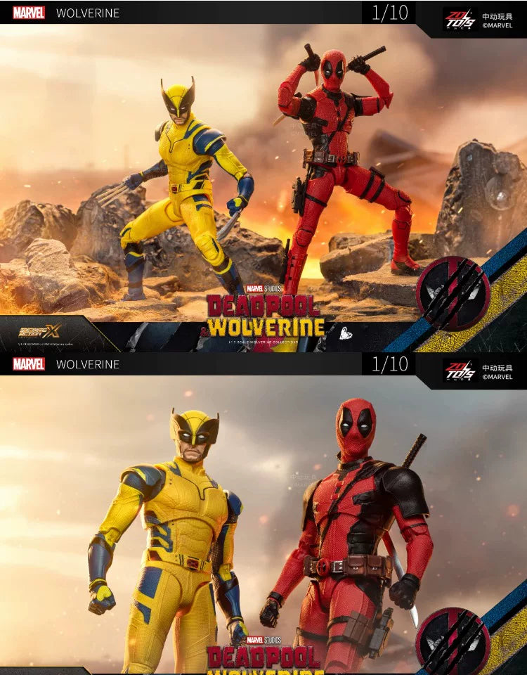 ZD Toys Deadpool & Wolverine Action figures Deadpool Boxed Wolverine Collection Adult Action Figures Kids Toy