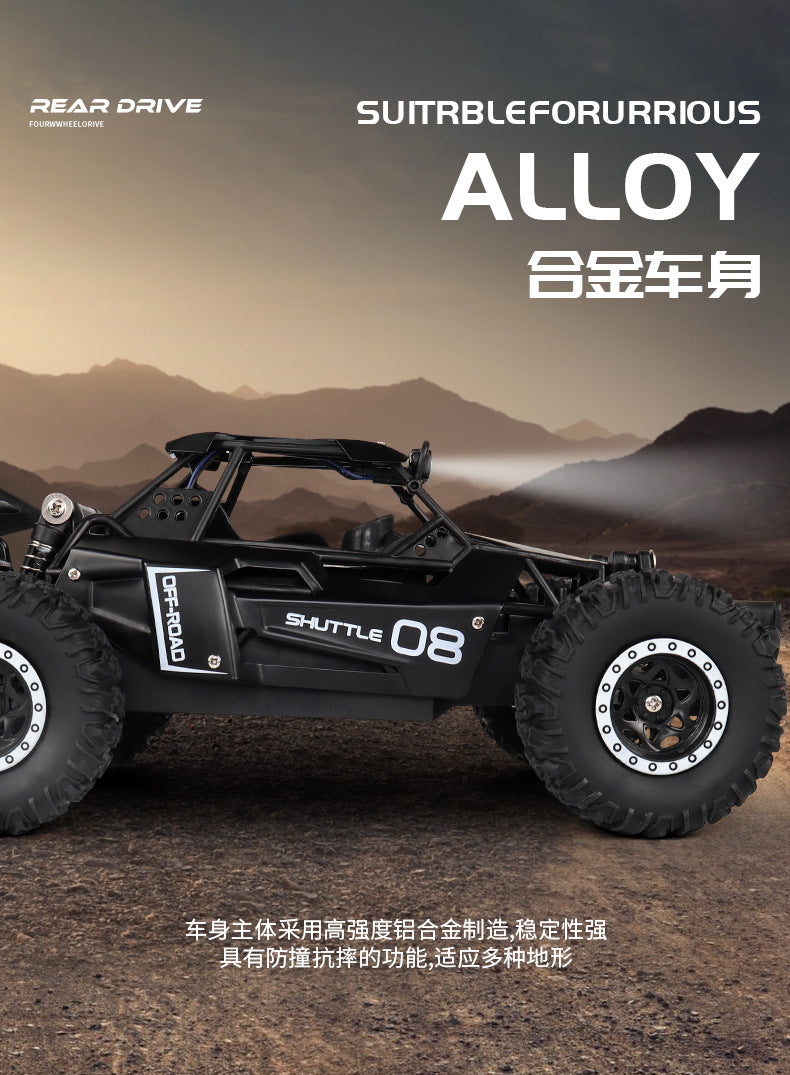RC Car 1:16 2WD with LED Light 2.4G 20KM/H High Speed Off-Road Climbing Remote Control Car Toy Gifts for Boys Girls Kids