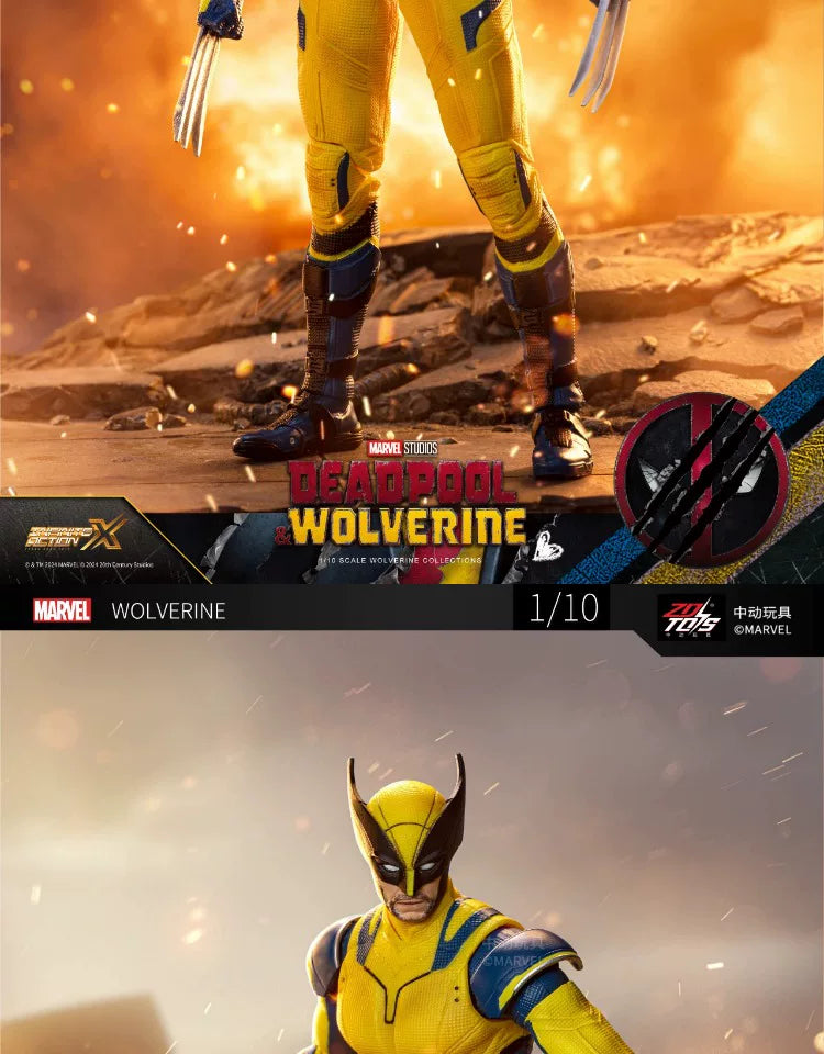 ZD Toys Deadpool & Wolverine Action figures Deadpool Boxed Wolverine Collection Adult Action Figures Kids Toy