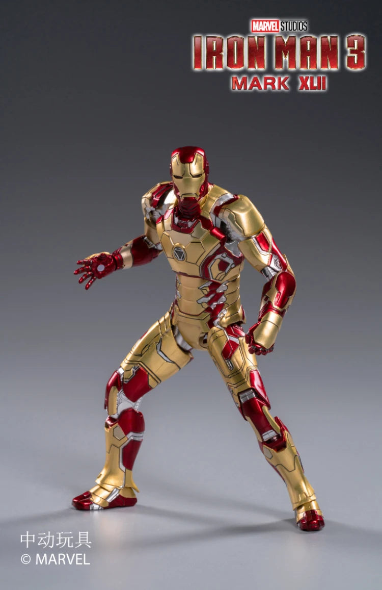 ZD Original Iron Man MK30 Blue Steel 1/10 Iron Patriot MK3 Marvel legends War Machine 10th Anniversary Action Figure Model Gift