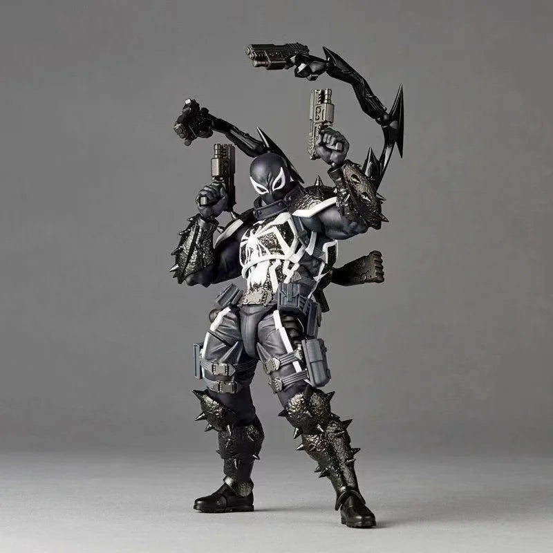 Agent Venom Action Figure Kaiyodo Revoltech Figurine Marvel Pvc Movable Collection Eugene Thompson Ko Model Toy Gfit