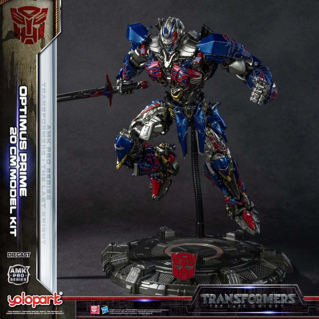 YOLOPARK Transformers Model: The Last Knight AMK PRO Series 20cm Optimus Prime Model Kit Action Figures Toy For Boy Men