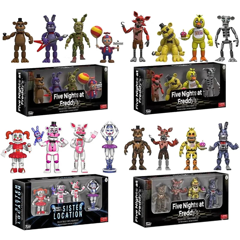 Fnaf Bear Midnight Harem Five Nights Joint Movable Detachable Game Action Figure At Five Nights Security Breach Model Kids Toy