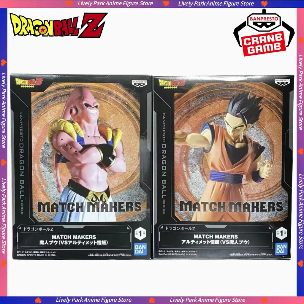 BANDAI Original Dragon Ball Z MATCH MAKERS Majin Buu Son Gohan Anime Action Figure Model Toys PVC Besktop Decorate Festival Gift