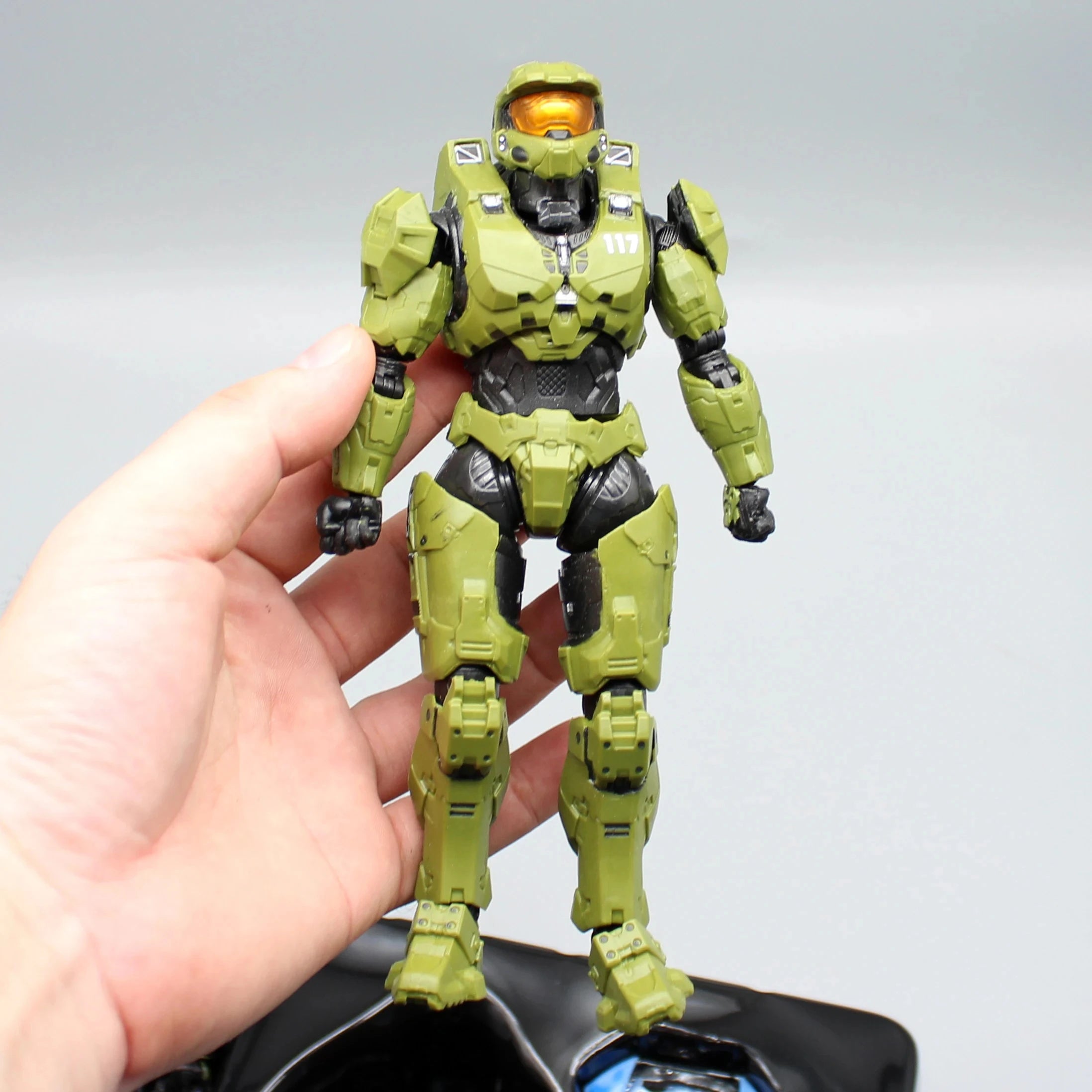 18cm Halo Master Chief Anime Figure  Mjolnir Mark Vi Gen 3 Figurine 1/12 Statue Model Doll Desk Collectible Decora Toys Gifts