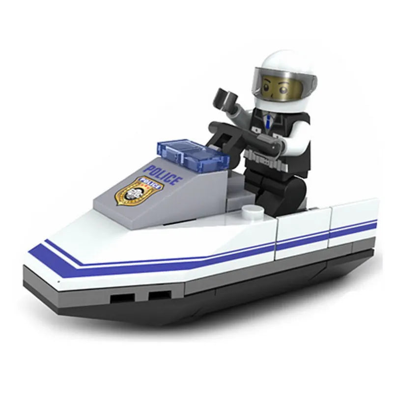 6Pcs Military Ghost Commando Army Soldiers Model Action Figure Blocks Construction Building Bricks Toys For Children