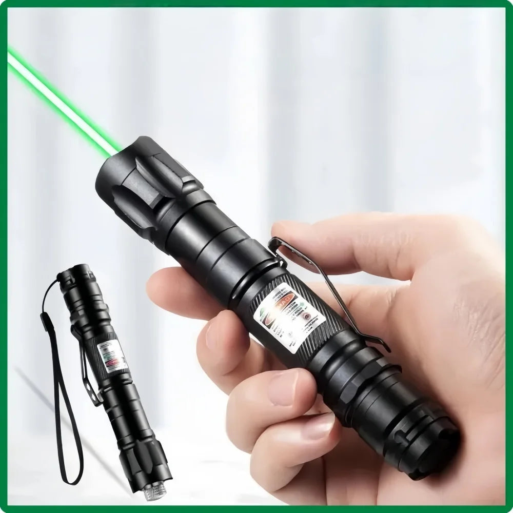 (Do not provide batteries)Green Laser Pointer Teaching Tool Pet Automatic Cat Toys Laser Focus Adjustable Lazer Pen