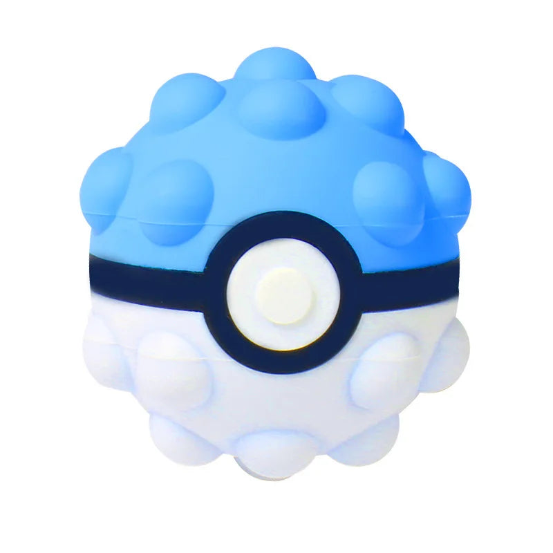 Pokemon Decompression Toys 6styles Cute Poke Ball Pinching Chronic Rebound Toys Small Unzip Ball Portable Play Children Gifts