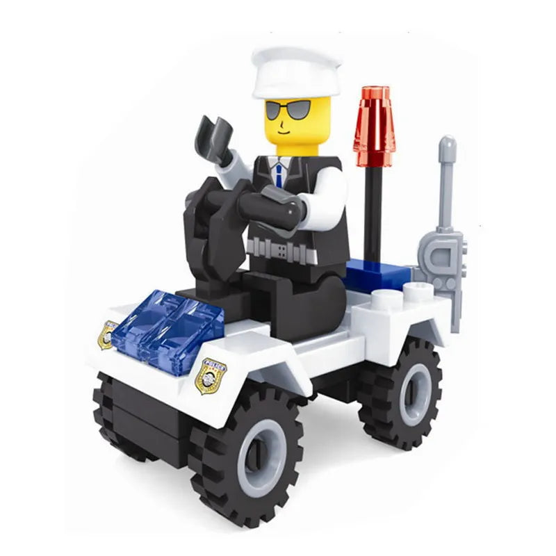 6Pcs Military Ghost Commando Army Soldiers Model Action Figure Blocks Construction Building Bricks Toys For Children