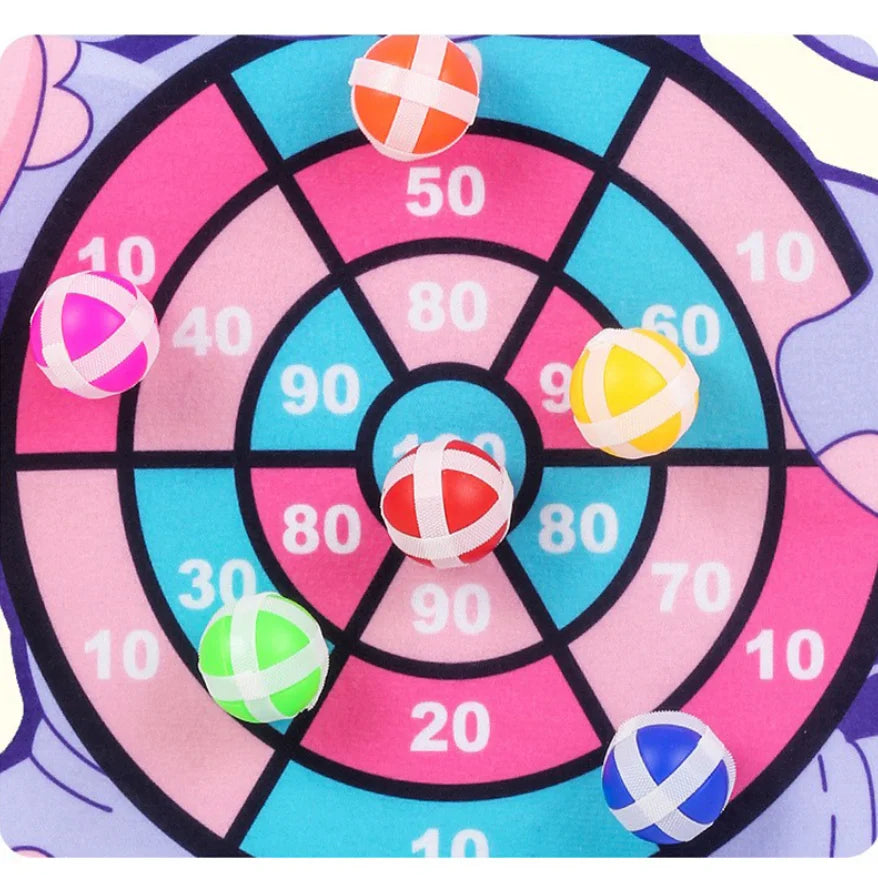 Child Montessori Toys for Kids Cartoon Animal Dart Board Sticky Ball Family Interactive Educational Toys Baby