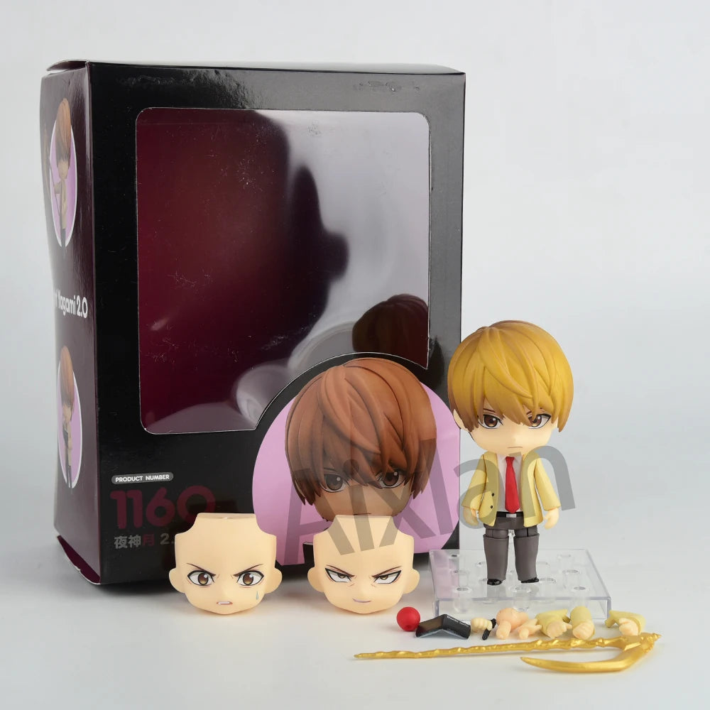 Aixlan#1160#1200 DEATH NOTE Figure Yagami Light Cute Edition 10CM L·Lawliet PVC Action Figure Amine Toygift Collectible Figurine