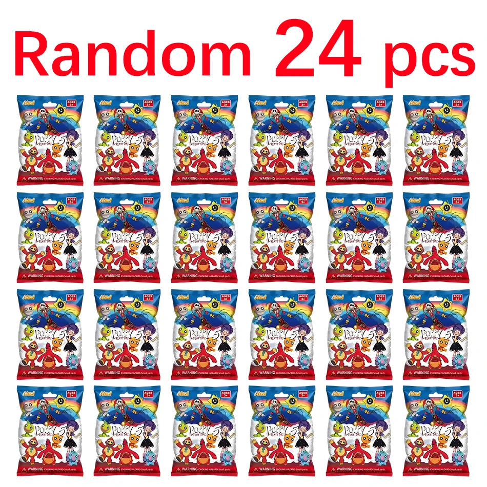 2-24pcs Bobi Game 5 Series Blind Box Toy Horror Smile Animal Handmade PVC Model Ornament Birthday Gift Peripheral Blind Box