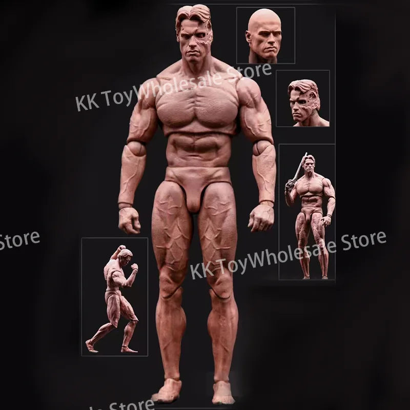 The Terminator T-800 T-850 Devilman 7 Inch Articulated Anime Action Figure Devil Muscle Man Model Collection Customized