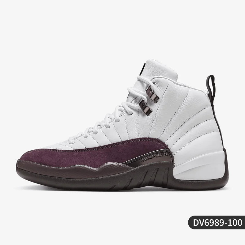 Nike Genuine Air Jordan 12 Unisex Mid-Top Casual Shoes DV6989-100