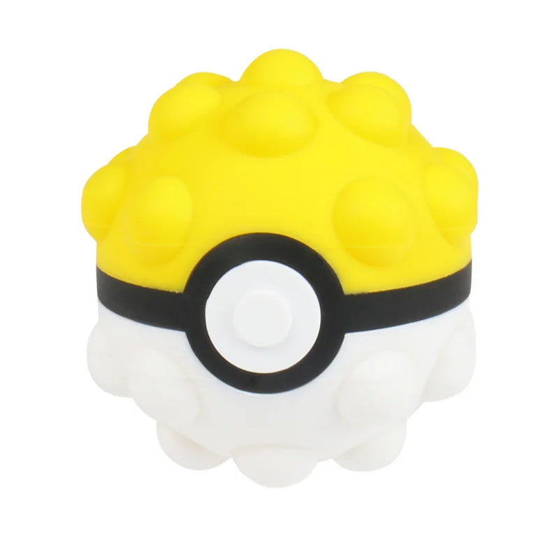 Pokemon Decompression Toys 6styles Cute Poke Ball Pinching Chronic Rebound Toys Small Unzip Ball Portable Play Children Gifts