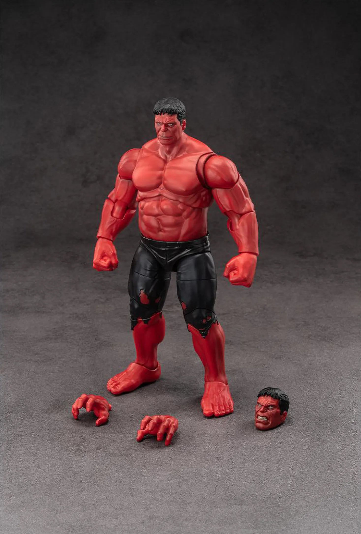 Zd Toys Red Hulk Action Figure Articulated Joints Collectible Model Replaceable Head Hands Gift For Adult Collector In Stock