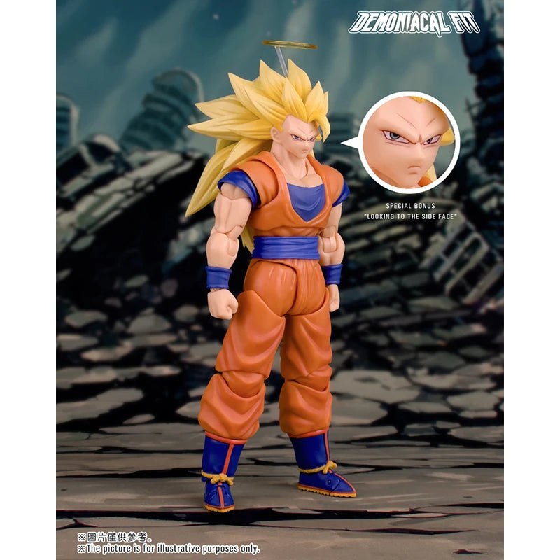 Demoniacal Fit Dragon Ball Super Saiyan 3 SSJ3 Son Goku Dragon Blaster Dragon Fist Burst Anime Action Figure Model Toys Gifts
